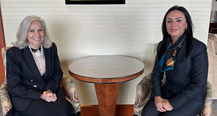 وزيرة التضامن الاجتماعي تلتقي السفيرة هيفاء أبو غزالة