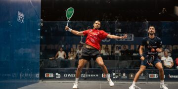سيطرة مصرية واضحة في دور الـ16 من بطولة CIB المفتوحة للإسكواش 2025