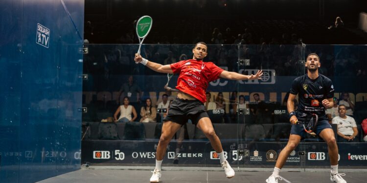 سيطرة مصرية واضحة في دور الـ16 من بطولة CIB المفتوحة للإسكواش 2025