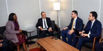 وزير الخارجية يلتقي وزيرة خارجية موزمبيق