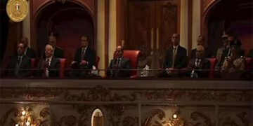 الرئيس السيسي يشهد فيلما تسجيليا بعنوان سلام يا مصر في احتفالية وطن السلام