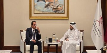 وزير الصحة يبحث مع نظيره القطري دعم القطاع الصحي في غزة