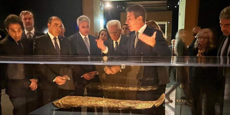 رئيس جمهورية إيطاليا يفتتح معرض “كنوز الفراعنة” في العاصمة الإيطالية روما
