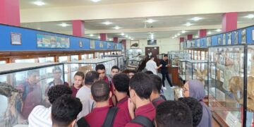تطوير التعليم بالوزراء: زيارة تعليمية لطلاب معهد الكوزن المصري الياباني إلى المتحف الجيولوجي المصري