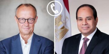 الرئيس السيسي يتلقى اتصالا هاتفيا من المستشار الألماني فريدريك ميرتس