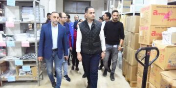 نائب وزير الصحة يتفقد مخازن الأدوية والمستلزمات الطبية بشمال سيناء لضمان كفاءة سلسلة  الإمداد الطبي