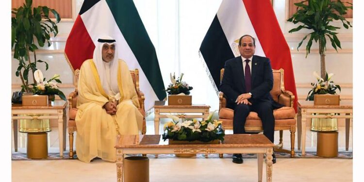 الرئيس السيسي يستقبل رئيس مجلس الوزراء بدولة الكويت