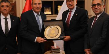 رئيس محكمة النقض يستقبل رئيس مجلس إدارة اتحاد بنوك مصر
