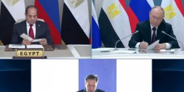 بدء مراسم وضع هيكل الاحتواء لمفاعل الوحدة الأولى بمحطة الضبعة النووية