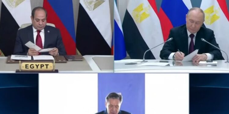 بدء مراسم وضع هيكل الاحتواء لمفاعل الوحدة الأولى بمحطة الضبعة النووية