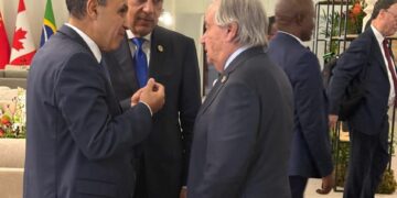 رئيس الوزراء يلتقي سكرتير عام الأمم المتحدة ومديرة صندوق النقد الدولي