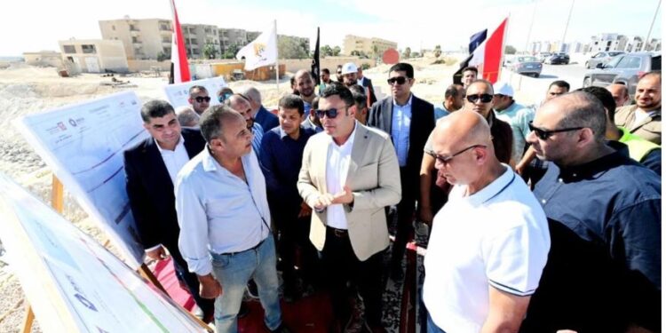 وزير الإسكان يتفقد مشروعي M8 by the lake وبوغاز توصيل المياه لبحيرة نيو مارينا