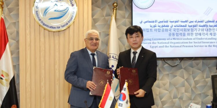 مصر وكوريا توقعان مذكرة تفاهم لتعزيز التعاون في مجالات التأمين الاجتماعي