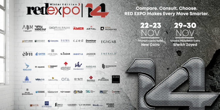 بمشاركه 48 شركه من كبري شركات التطوير العقاري بالسوق المصري .. إنطلاق معرض 14 RED EXPO الأحد القادم 22 نوفمبر