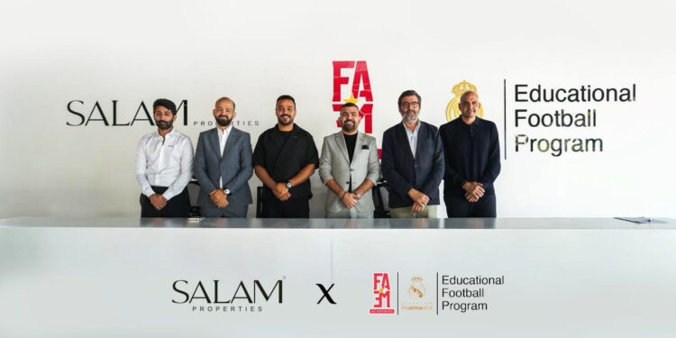 Salam Properties partners with FAME Academies to bring the Real Madrid Foundation’s Educational Football Program to its communities