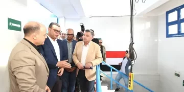 وزير الإسكان ومحافظ كفر الشيخ يفتتحان محطة مياة شرب دقميرة بطاقة ١٠ آلاف م٣ يوميًا