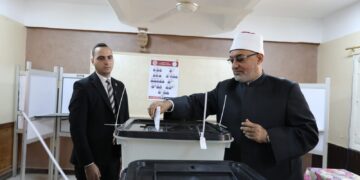 مفتي الجمهورية يُدلي بصوته في انتخابات مجلس النواب لعام 2025