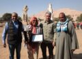 وزير السياحة والآثار يشهد إزاحة الستار عن تمثالين ضخمين للملك أمنحتب الثالث