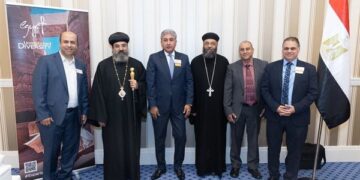 وزير السياحة يلتقي مع الأسقف العام للكنيسة القبطية الأرثوذكسية والنائب البابوي بأمريكا الشمالية