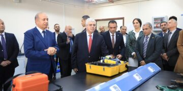وزير التعليم العالي يتفقد جامعة المنصورة الأهلية