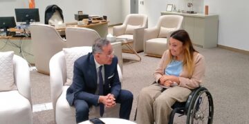 من داخل المتحف المصري الكبير.  تسهيلات عديدة وإتاحة معلوماتية لذوي الإعاقات المختلفة