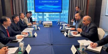 وزير الكهرباء يبحث مع مجموعة شركات صاني الصينية التعاون في مجالات الطاقة المتجددة