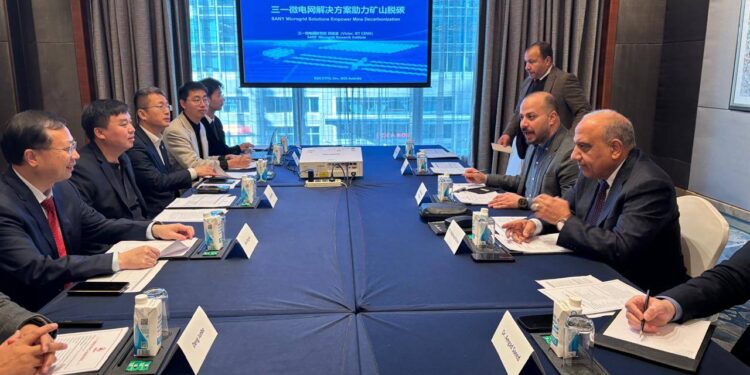 وزير الكهرباء يبحث مع مجموعة شركات صاني الصينية التعاون في مجالات الطاقة المتجددة