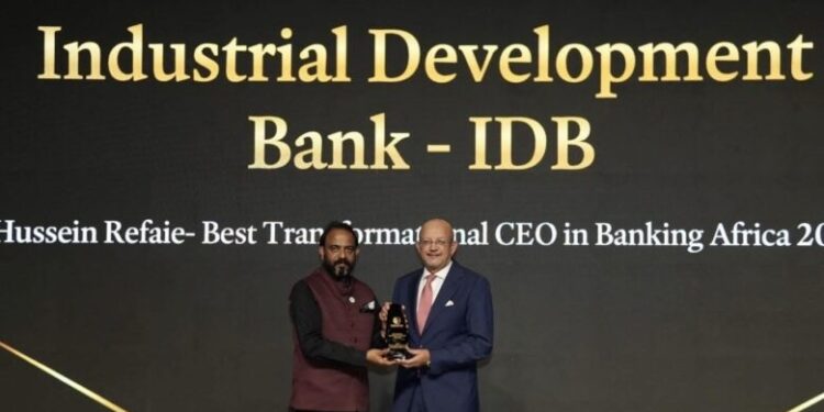 تكريم دولي لحسين رفاعي بجائزة أفضل رئيس تنفيذي للتحول المصرفي في أفريقيا