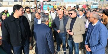 وزير الإسكان ومحافظ الدقهلية يتفقدان مشروع محطة معالجة الصرف الصناعي بجمصة