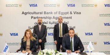 البنك الزراعي المصري يوقع اتفاقية تعاون مع شركة فيزا العالمية لتعزيز التحول الرقمي
