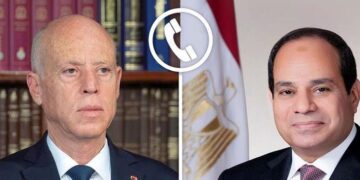 الرئيس السيسي يتلقى اتصالاً هاتفيًا من رئيس تونس