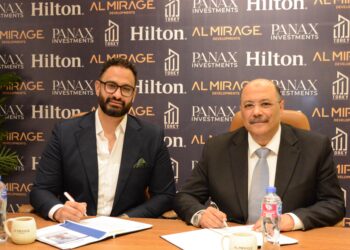 implementing construction works on the iconic Hilton New Capital Downtown Hotel