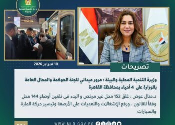 أبرز أنشطة وزارة التنمية المحلية والبيئة خلال أسبوع