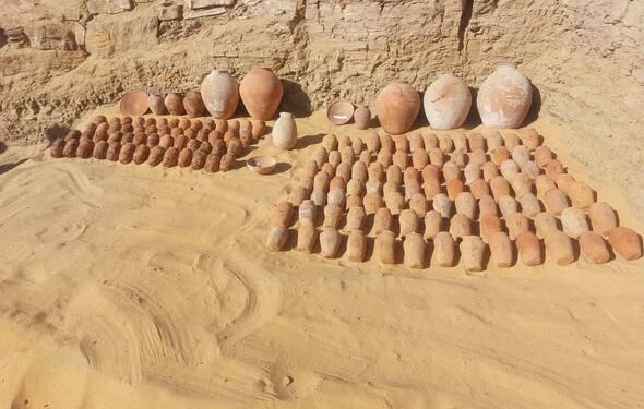 الكشف عن مجموعة من المقابر الصخرية بقبة الهواء بأسوان