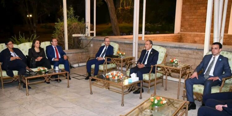 وزير الخارجية يلتقي أبناء الجالية المصرية في أديس أبابا