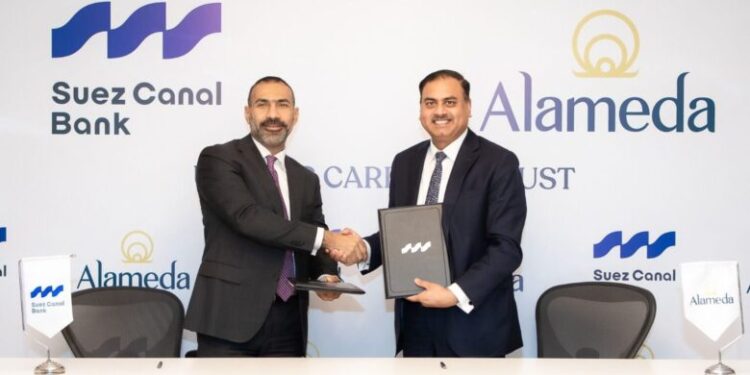 بنك قناة السويس يوقع بروتوكول تعاون مع مجموعة ألاميدا للرعاية الصحية لتقديم خدمات طبية حصرية لكبار العملاء
