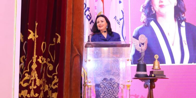 وزيرة التضامن الاجتماعي تشهد مؤتمر “الصورة العامة” لأندية روتاري مصر