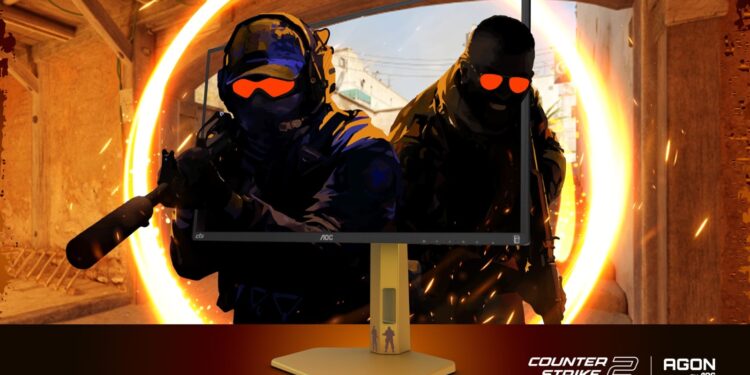 شاشات  AOC CS25G: مصممة خصيصاً للالعاب الإلكترونية لأجل التطور القادم من “كاونتر سترايك 2”