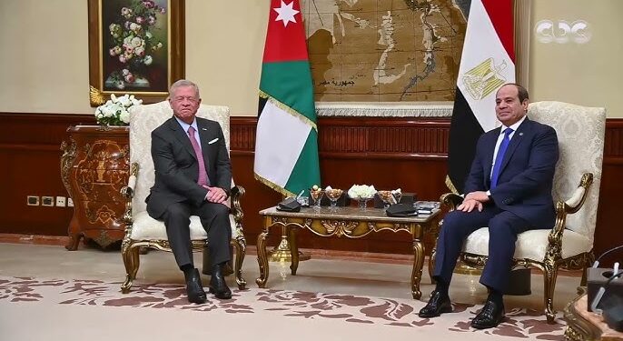 اليوم.. الرئيس السيسى يستقبل الملك عبد الله الثاني