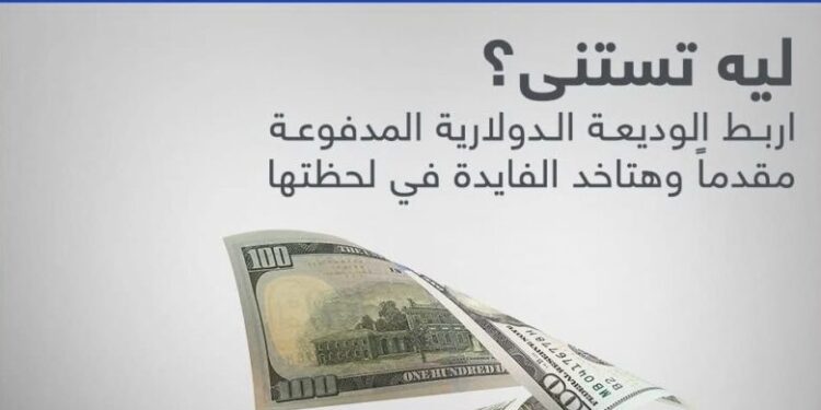 بنك قناة السويس يطلق وديعة دولارية بعائد يصل إلى 3.50% يُصرف مقدمًا من يوم الربط