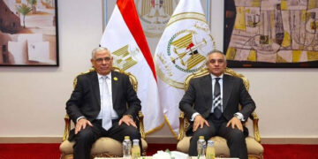 وزير العدل يستقبل النائب العام لتهنئته بتولي مهام منصبه