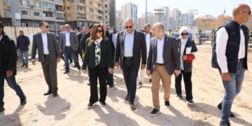 وزيرة التنمية ومحافظ الإسكندرية يتفقدان مشروع تطوير بئر مسعود وتوسعة الكورنيش