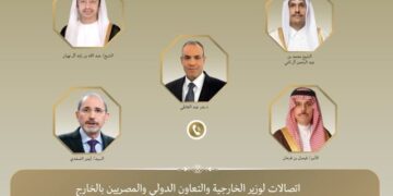 اتصالات هاتفية بين وزير الخارجية ونظرائه في قطر والإمارات والسعودية والأردن لتنسيق جهود خفض التصعيد