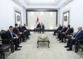 وزير الخارجية يلتقي مع رئيس وزراء جمهورية العراق الشقيقة