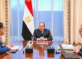 الرئيس السيسي يجتمع مع رئيس الوزراء ووزير المالية